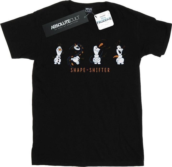 Actual product image Disney Womens/Ladies Frozen 2 Olaf Shape-Shifter Cotton Boyfriend T-Shirt (4XL)