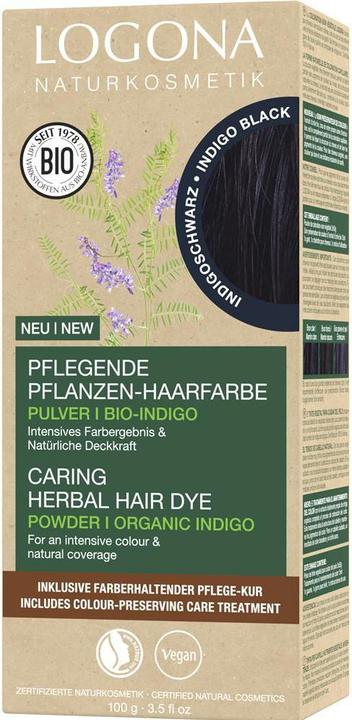 Logona Pflanzenhaarfarbe Pulver (Indigoschwarz)