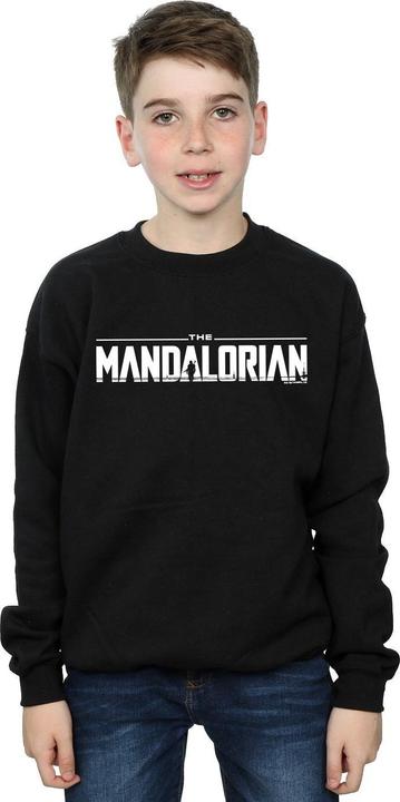 Actual product image Star Wars Boys The Mandalorian Logo Sweatshirt (152, 158)