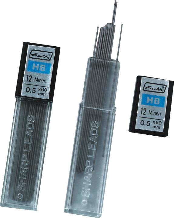 Produktbild Herlitz Druckbleistiftminen, Minenst„rke: 0,7 mm (0.70 mm, HB, 1 x)