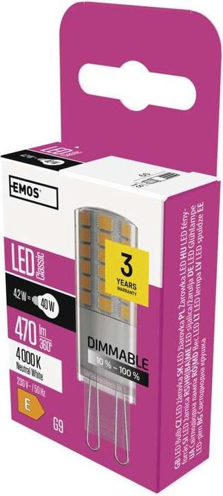 Produktbild Emos LED Lampe Classic (G9, 4.20 W, 470 lm, 1 x, E)