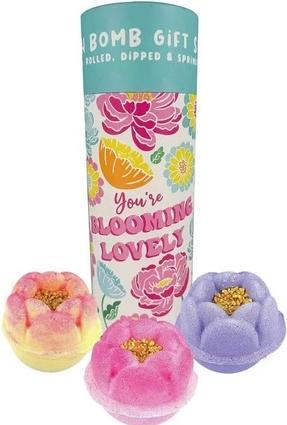 Actual product image Bomb Cosmetics You're Blooming Lovely 3 Piece Bath Bomb Gift Set