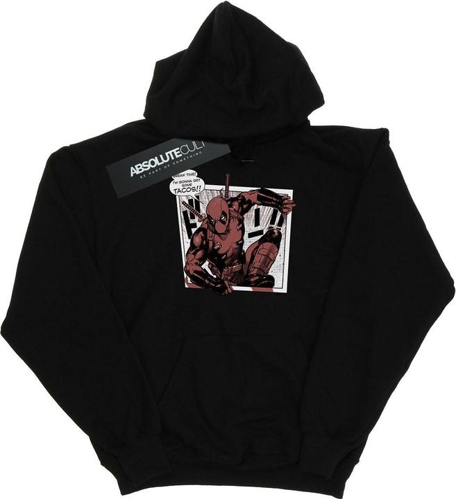 Actual product image Mens Deadpool Breaktime Tacos Hoodie (M)