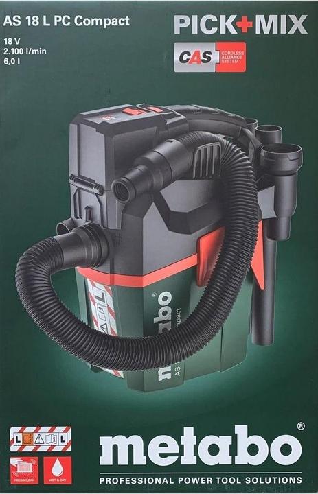 Actual product image Metabo AS 18 L PC Compact (Wet dry vacuum cleaner)