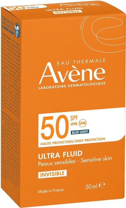 Produktbild Avène Ultra Fluid Invisible (Sonnencreme Gesicht, SPF 50, 50 ml, 68 g)