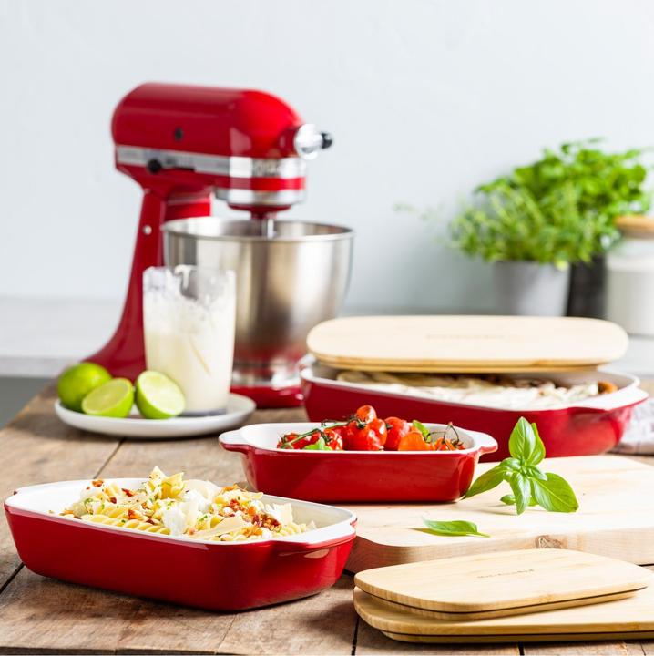 Image du produit KitchenAid couvre-joint avec couvercle bamboe - large - keizer rood
