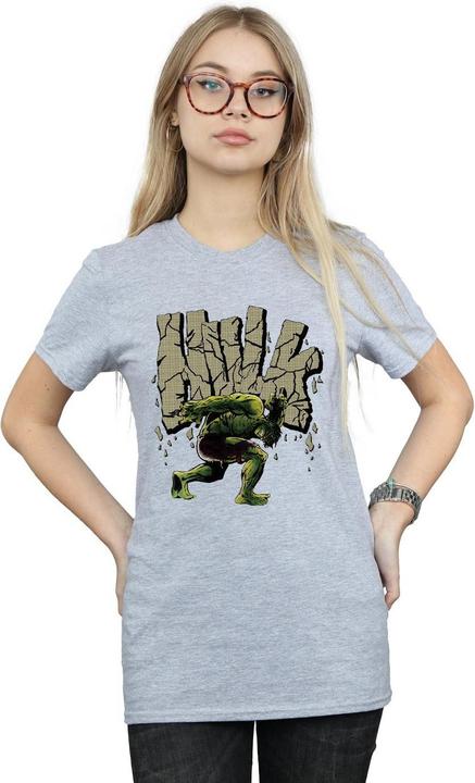 Actual product image Womens/Ladies Hulk Rock Cotton Boyfriend T-Shirt (L)