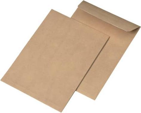 Produktbild Mailmedia Faltentaschen C5 oF/hk braun 20mm Spitzboden 110g Packung 250 Stück (250 x)