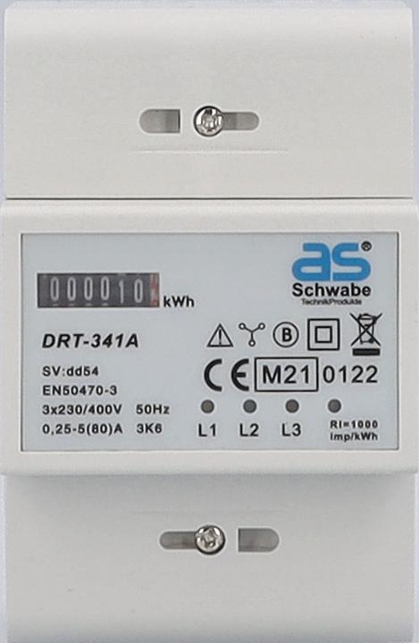 Produktbild As - Schwabe Hutschienen Stromzähler Reiheneinbaugerät