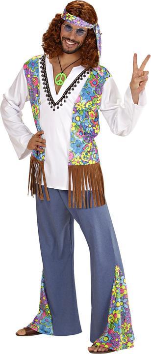 Actual product image Widmann Hippie costume: flower power outfit (XXL)