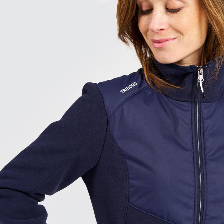 Actual product image Tribord Fleece jacket sailing ladies warm 500 blue (XS)