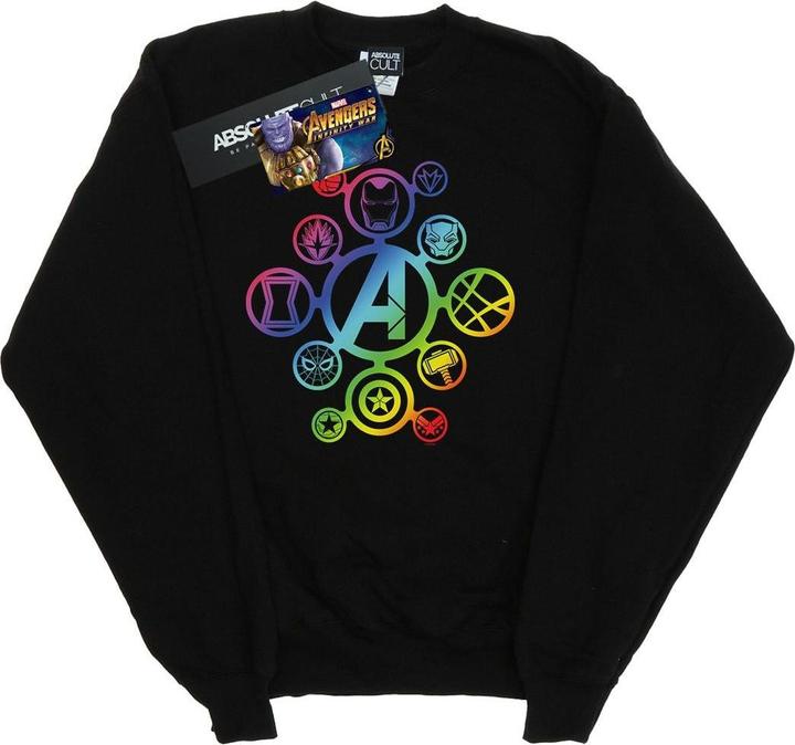 Image du produit Mens Avengers Infinity War Rainbow Icons Cotton Sweatshirt (M)
