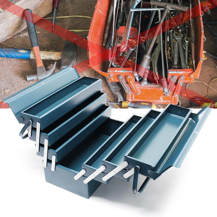 Immagine prodotto Wiltec Cassetta degli attrezzi 530x200x250mm 7 scomparti cassetta degli attrezzi cassetta degli attrezzi