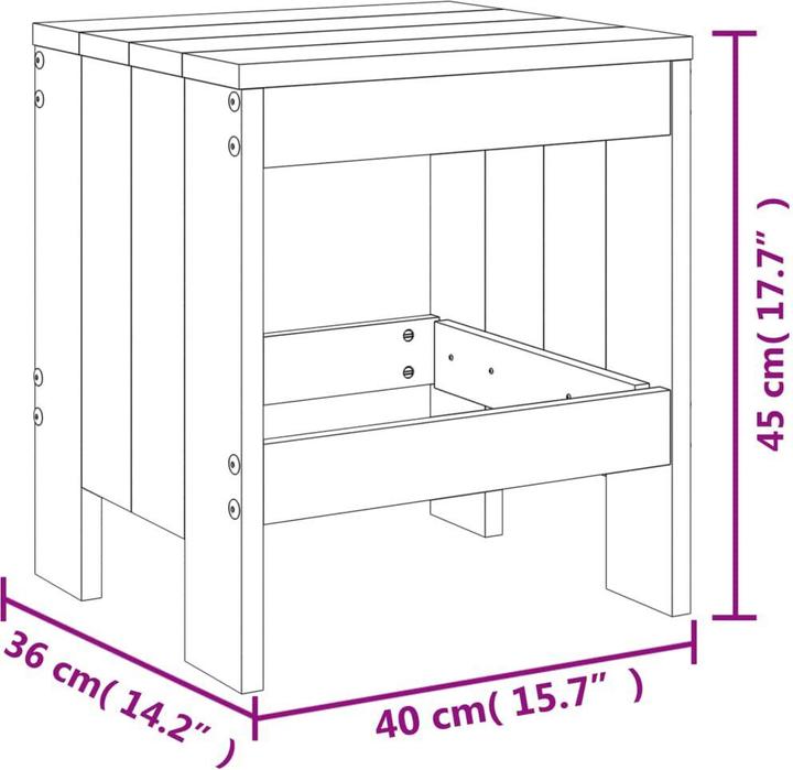 Immagine prodotto VidaXL 17-tlg. Garten-Essgruppe Honigbraun Massivholz (100 cm)