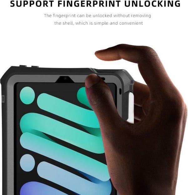 Actual product image Shellbox IP68 wasserdichte Outdoor Hülle (iPad mini 2021 (6th Gen), iPad mini 2024 (7th gen))