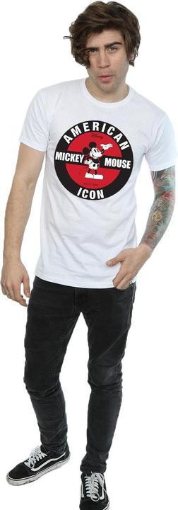 Actual product image Disney Mens Mickey Mouse American Icon T-Shirt (L)