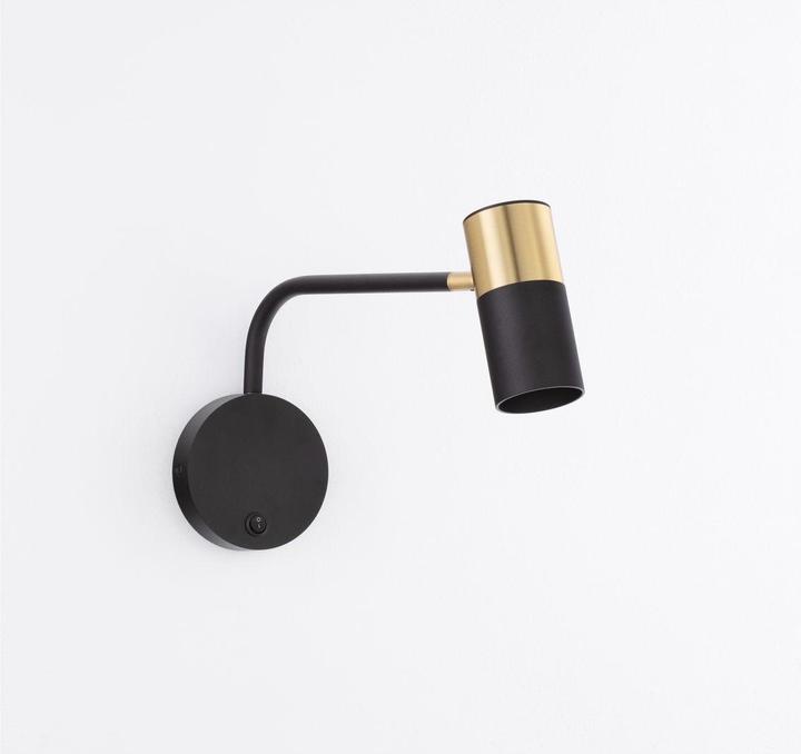 Actual product image Nova Luce PONGO wall light GU10 black 18x10.5cm dimmable 9010221