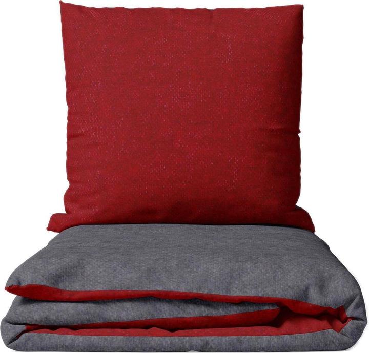 Image du produit Traumschlaf Melangebiber (Set de linge de lit, 200 x 200 cm, 2x (80 x 80 cm))