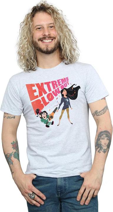 Actual product image Disney Mens Wreck It Ralph Pocahontas And Vanellope T-Shirt (XXL)