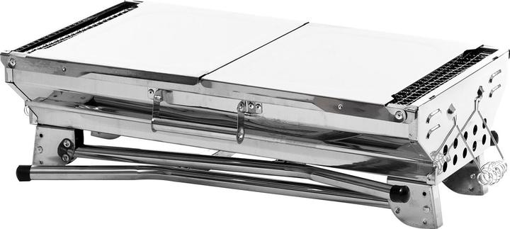 Actual product image InnovaGoods Portable charcoal barbecue - collapsible - stainless steel