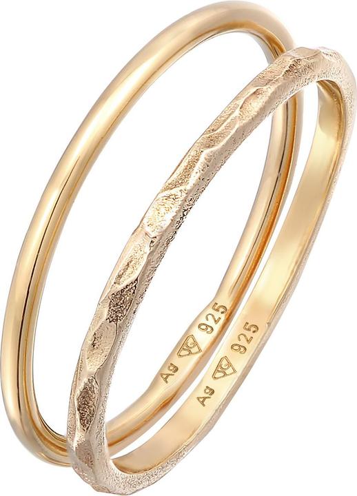 Elli Ring Stapelringe Stacking Bandring 2er Set 925 Silber