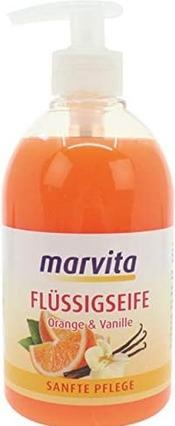 Produktbild Marvita Orange & Vanilla Liquid Soap with Dispenser 500ml - Pack of 6 (Körperlotion, 500 ml)