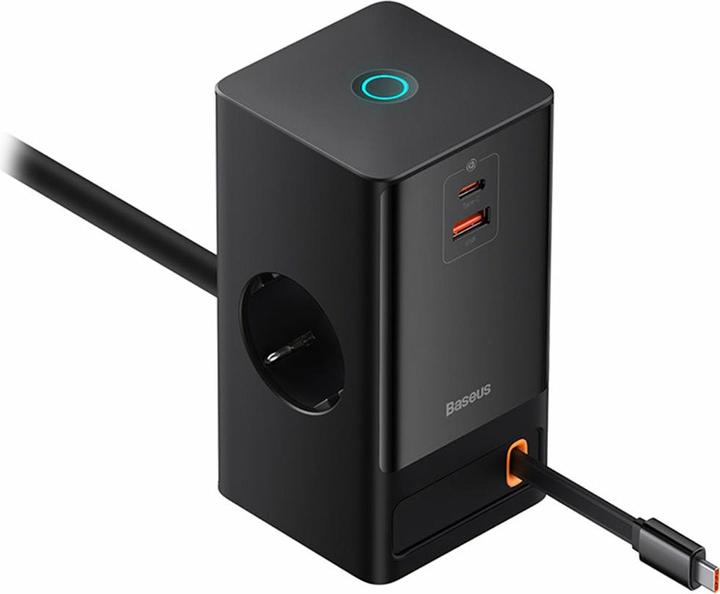 Productafbeelding Baseus Wandoplader / powerstrip PowerCombo (zwart) (65 W)