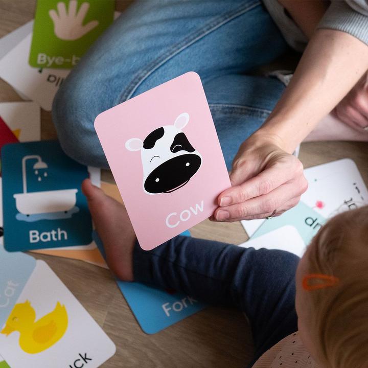 Actual product image Priya & Peanut First Word Flash Cards, 50 First Words For Toddlers
