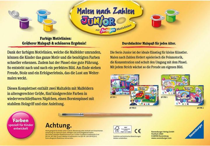 Produktbild Ravensburger Malen nach Zahlen 28941 – Lustige Monster – Kinder 5-7 Jahren