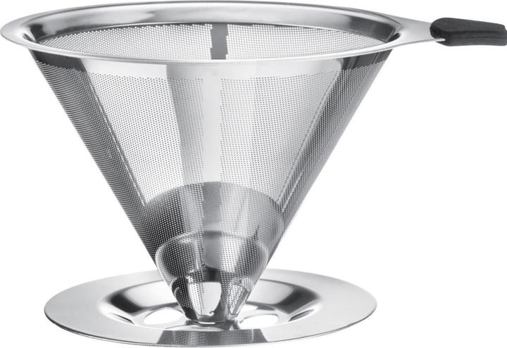 Actual product image Westmark Permanent filter/dripper coffee, with cup holder, Brasilia, top surface 10 cm, 18/8 stainless steel