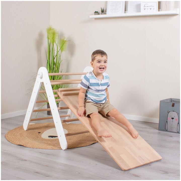 Produktbild Tobi Kletterleiter und Rutsche 2in1 natur lackiert