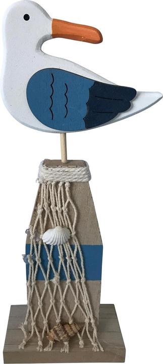 Actual product image GuGus Seagull on pedestal (10 x 5 x 24 cm)