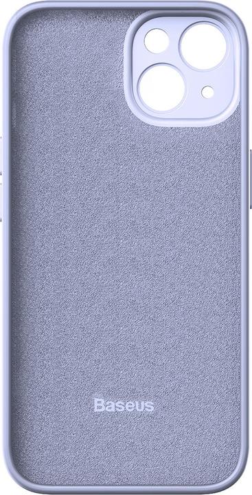 Image du produit Baseus Étui en gel de silice liquide pour iPhone 14 Plus (lavande)+ verre trempé + kit de nettoyage (Apple iPhone 14 Plus)