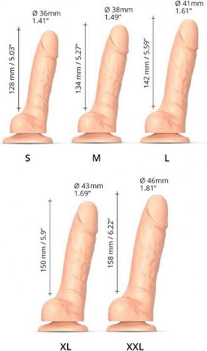 Produktbild Strap-on-me Sliding Skin Realistic Dildo Flesh S