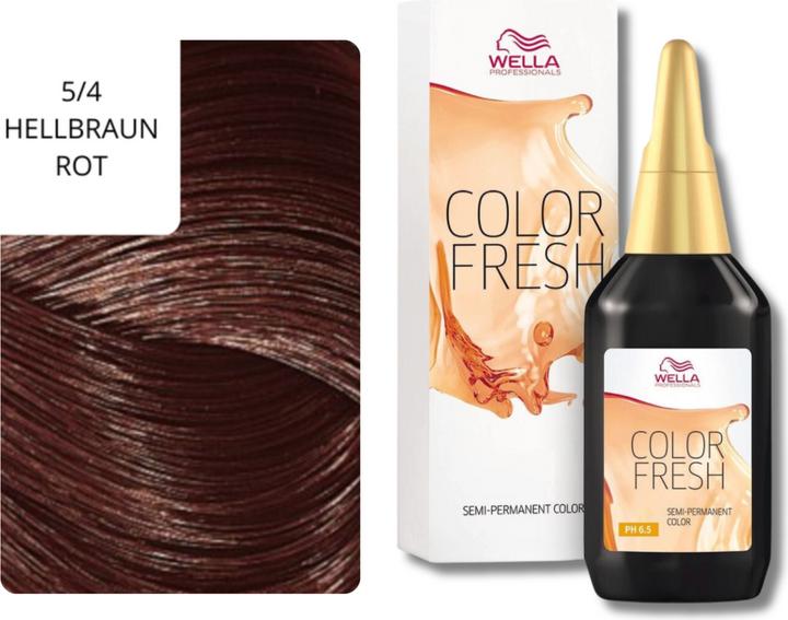 Actual product image Wella Color Fresh Acid (5/4 light brown red)
