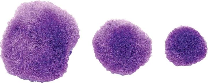 Actual product image Colorations Colouring - Pom Poms purple, 100 pieces.