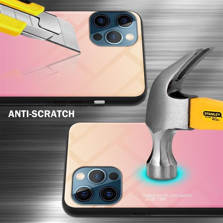 Produktbild Cadorabo TPU 2 Farben Glas Cover (Apple iPhone 12 Pro Max)