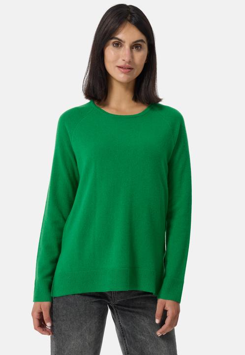 Immagine prodotto Cash-Mere Kaschmir Rundhals Pullover mit Seitenschlitzen (S)