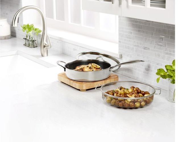 Image du produit Livington Titan Pan (28 cm, Poêle à frire, Acier inoxydable, Aluminium)