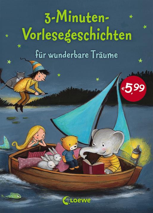 Image du produit 3-Minuten-Vorlesegeschichten für wunderbare Träume (Allemand, Livres de lecture Loewe, 2018)