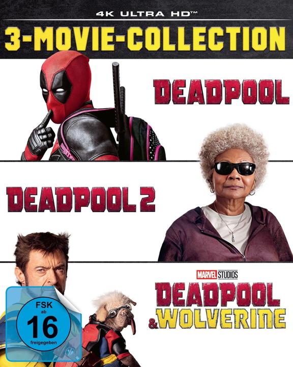 Actual product image Disney Interactive Studios Deadpool 3-Movie-Collection (Blu-ray, 20241108, Italian, English, French, German)