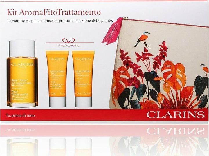 Clarins Set Tonic Treatment Oil 100mltonic Bathshower Concentrate 30mltonic Moisturizing Balm 30ml (Hair care set)