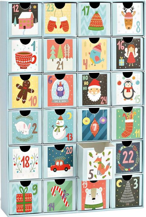 G. Wurm Adventskalender mit 24 Boxen