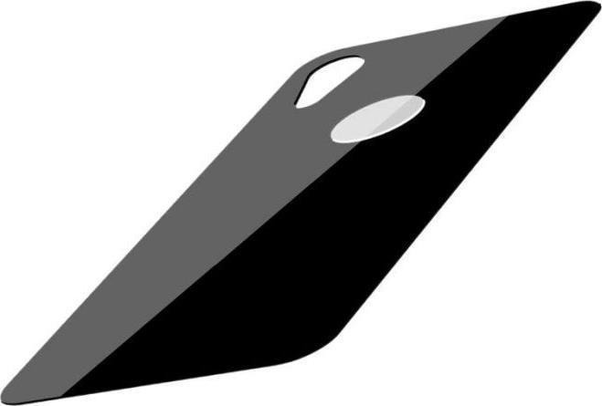 Actual product image Baseus iPhone Xr 03 mm Full coverage curved TGlass rear ProtectorBlack (1 Piece, Apple iPhone XR)