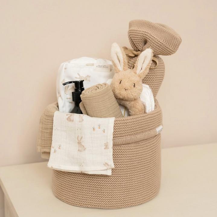 Actual product image Little Dutch Swaddles 70 x 70 muslin Baby Bunny / Beige (70 cm, 70 cm)