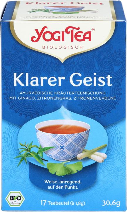 Immagine prodotto Yogi Tea Miscela di tisane ayurvediche Clear Mind, 17 bustine filtranti (30.60 g)
