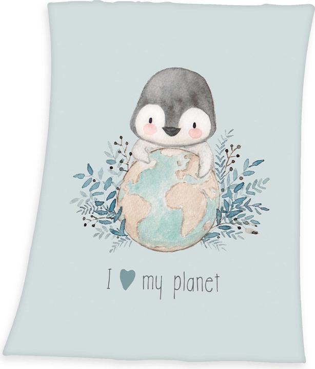 Produktbild Babybest Pinguin Microfaserflausch-Decke (75 x 100 cm)