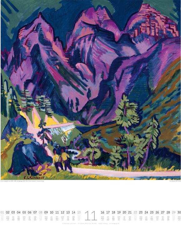 Image du produit Expressionismus Kalender 2026 (Couverture rigide, Anglais, Français, Allemand)