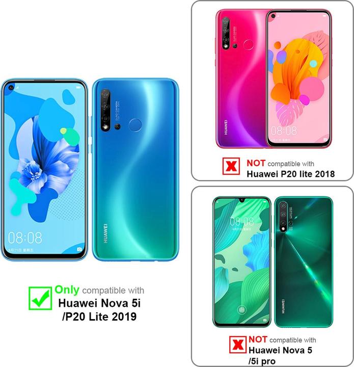 Actual product image Cadorabo Book Invisible Magnet Cover (Huawei P20 Lite, Huawei Nova 5i)