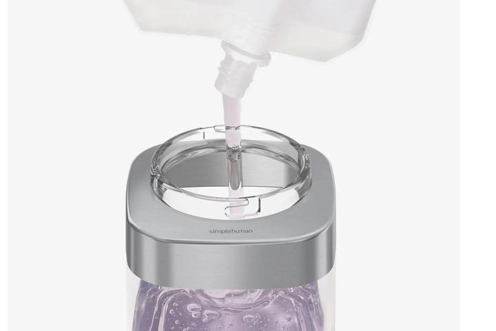 Image du produit Simplehuman Distributeur de savon 444 ml, argent/transparent